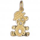 14K GOLD CHARM - TEDDY BEAR #2499