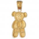 14K GOLD CHARM - TEDDY BEAR #2485