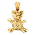 14K GOLD CHARM - TEDDY BEAR #2467