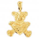14K GOLD CHARM - TEDDY BEAR #2462