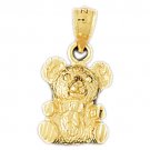 14K GOLD CHARM - TEDDY BEAR #2455