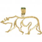 14K GOLD CHARM - BEAR #2254