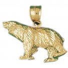 14K GOLD CHARM - BEAR #2544