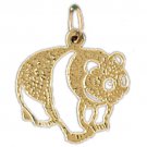 14K GOLD CHARM - BEAR #2536