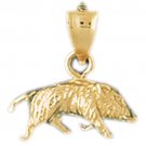 14K GOLD CHARM - PIG #2579