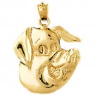 14K GOLD CHARM - PIG #2577