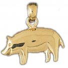 14K GOLD CHARM - PIG #2568
