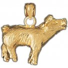 14K GOLD CHARM - PIG #2562