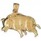 14K GOLD CHARM - PIG #2559