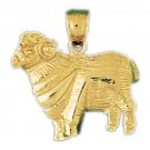 14K GOLD ANIMAL CHARM - SHEEP #2628