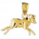 14K GOLD ANIMAL CHARM - GOAT #2621
