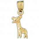 14K GOLD ANIMAL CHARM - GIRAFFE #2659