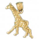 14K GOLD ANIMAL CHARM - GIRAFFE #2658