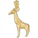14K GOLD ANIMAL CHARM - GIRAFFE #2648