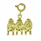 14K GOLD ANIMAL CHARM - MONKEY #2686