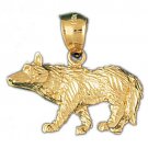 14K GOLD ANIMAL CHARM - COYOTE #2711 14K GOLD ANIMAL CHARM - COYOTE #2711