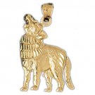 14K GOLD ANIMAL CHARM - COYOTE #2710 14K GOLD ANIMAL CHARM - COYOTE #2710