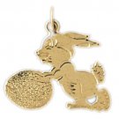 14K GOLD ANIMAL CHARM - RABBIT #2744