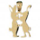 14K GOLD ANIMAL CHARM - RABBIT #2739