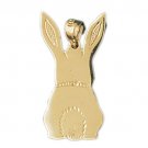 14K GOLD ANIMAL CHARM - RABBIT #2737