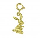14K GOLD ANIMAL CHARM - RABBIT #2734