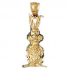 14K GOLD ANIMAL CHARM - RABBIT #2726