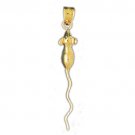 14K GOLD ANIMAL CHARM - MOUSE #2768 14K GOLD ANIMAL CHARM - MOUSE #2768