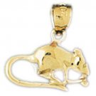 14K GOLD ANIMAL CHARM - MOUSE #2762 14K GOLD ANIMAL CHARM - MOUSE #2762