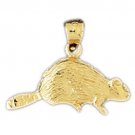 14K GOLD ANIMAL CHARM - RODENT #2756