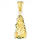 14K GOLD ANIMAL CHARM - HAMSTER #2755