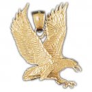 14K GOLD BIRD CHARM - EAGLE #2779