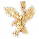 14K GOLD BIRD CHARM - EAGLE #2855