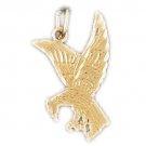 14K GOLD BIRD CHARM - EAGLE #2852 14K GOLD BIRD CHARM - EAGLE #2852