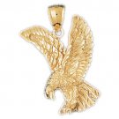 14K GOLD BIRD CHARM - EAGLE #2848