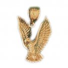 14K GOLD BIRD CHARM - EAGLE #2847