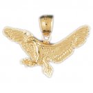 14K GOLD BIRD CHARM - EAGLE #2845