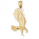 14K GOLD BIRD CHARM - EAGLE #2844 14K GOLD BIRD CHARM - EAGLE #2844