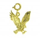 14K GOLD BIRD CHARM - EAGLE #2830