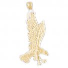 14K GOLD BIRD CHARM - EAGLE #2824