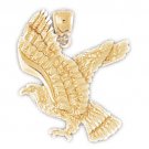 14K GOLD BIRD CHARM - EAGLE #2822