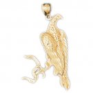 14K GOLD BIRD CHARM - EAGLE #2820