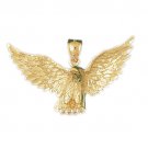 14K GOLD BIRD CHARM - EAGLE #2809