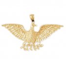 14K GOLD BIRD CHARM - EAGLE #2805