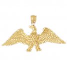 14K GOLD BIRD CHARM - EAGLE #2802