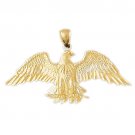 14K GOLD BIRD CHARM - EAGLE #2801
