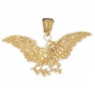 14K GOLD BIRD CHARM - EAGLE #2799