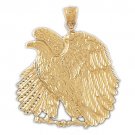 14K GOLD BIRD CHARM - EAGLE #2795 14K GOLD BIRD CHARM - EAGLE #2795