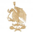14K GOLD BIRD CHARM - EAGLE #2786 14K GOLD BIRD CHARM - EAGLE #2786