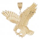14K GOLD BIRD CHARM - EAGLE #2784