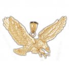 14K GOLD BIRD CHARM - EAGLE #2782